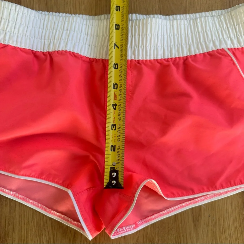 OP Women's Pink  Shorts with White Waistband Medium‎